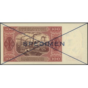 100 złotych 1.07.1948 seria D 123456, D 789000, po obu ...