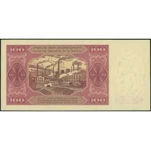 100 złotych 1.07.1948, seria IP, numeracja 3521741, Luc...