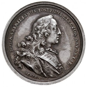 medal bez daty, sygnowany F A Schega, wybity w 1747 r. ...