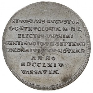Stanisław August Poniatowski -żeton koronacyjny 1764, A...