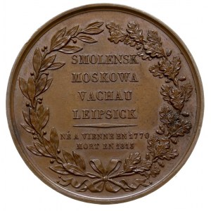 książę Józef Poniatowski -medal autorstwa Franciszka Ca...