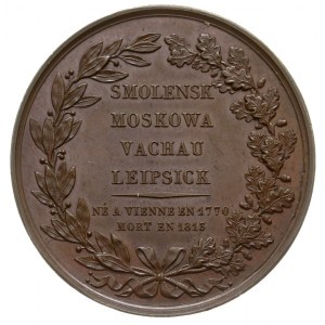książę Józef Poniatowski -medal autorstwa Franciszka Ca...