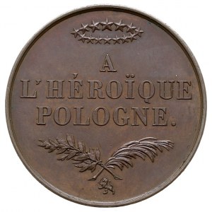 Bohaterskiej Polsce -medal autorstwa Barre’a 1831 r., w...