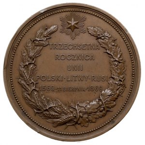 medal autorstwa P. Tasseta na 300-lecie Unii Polski, Li...