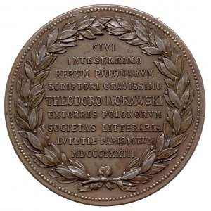 Teodor Morawski - medal nieznanego autora ofiarowany zn...