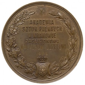 medal nagrodowy Akademii Sztuk Pięknych w Krakowie nada...