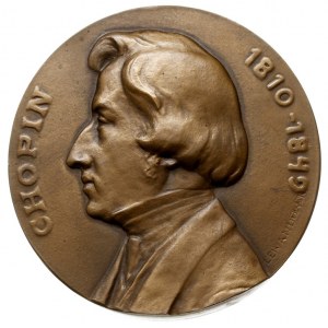medal jednostronny z 1909 roku z sygnaturą - Lewandowsk...