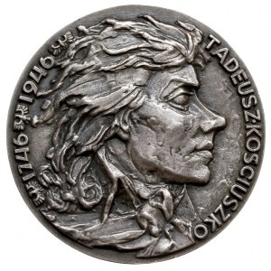 Tadeusz Kościuszko -medal autorstwa Franciszka Kalfasa ...