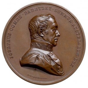 Józef książę Radetzky - medal autorstwa I.M.Scharff’a z...