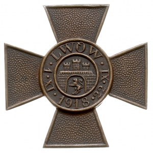 Krzyż Obrony Lwowa 1919, brąz z nieznacznymi śladami sr...
