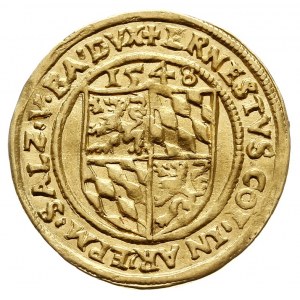 Ernest Herzog von Bayern 1540-1554, dukat 1548, złoto 3...