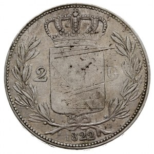 Ludwik 1818-1830, dwa guldeny 1822, Dav. 517, AKS 54, T...