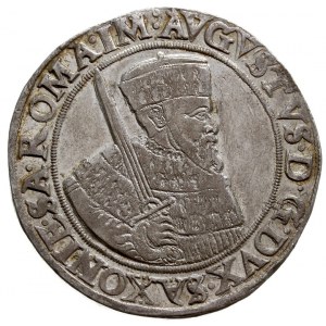 August 1553-1586, talar 1556, Annaberg, srebro 28.91 g,...