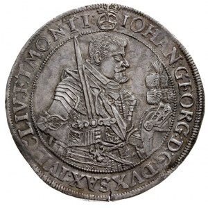 Jan Jerzy I 1615-1656, talar 1629 / HI, Drezno, srebro ...