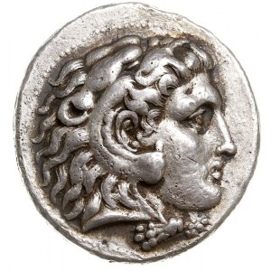 tetradrachma z imieniem Aleksandra Wielkiego, Aw: Głowa...