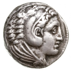tetradrachma z imieniem Aleksandra Wielkiego, Aw: Głowa...