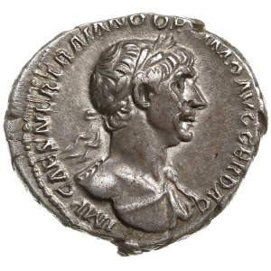 denar 114-116, Rzym, Aw: Popiersie cesarza w prawo, Rw:...