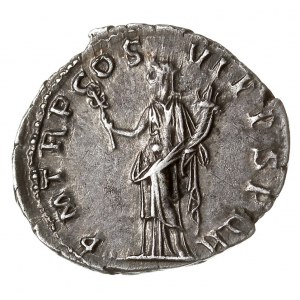 denar 114-116, Rzym, Aw: Popiersie cesarza w prawo, Rw:...