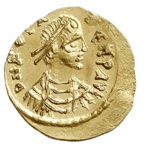 tremissis 602-603, Konstantynopol, Aw: Popiersie cesarz...