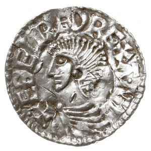 Aethelred II 978-1016, denar typu long cross, Londyn, m...