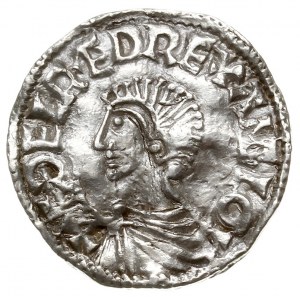 Aethelred II 978-1016, denar typu long cross, Londyn, m...