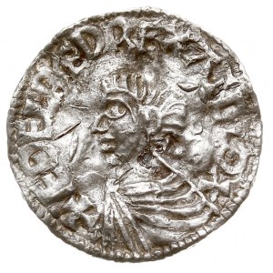 Aethelred II 978-1016, denar typu long cross, Norwich, ...