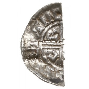 Aethelred II 978-1016, połówka denara typu CRVX, Lincol...