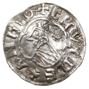 Knut 1016-1035, denar typu quatrefoil, Aw: Popiersie w ...