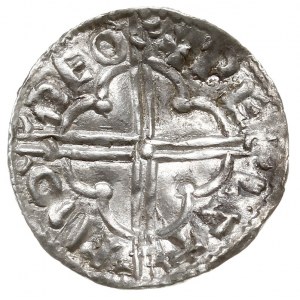 Knut 1016-1035, denar typu quatrefoil, Aw: Popiersie w ...