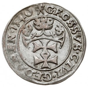 grosz 1540, Gdańsk, na awersie odmiana napisu PRV