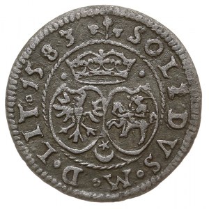 szeląg 1583, Wilno, Ivanauskas 2SB24-5, moneta bita na ...