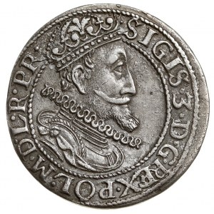 ort 1615, Gdańsk, moneta wybita na źle wywalcowanej bla...