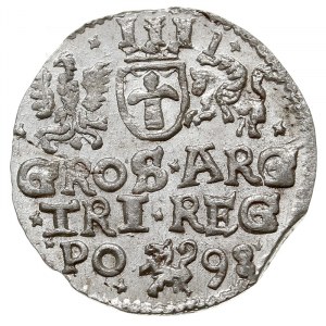 trojak anomalny koronny z datą 1598, Iger nie notuje w ...