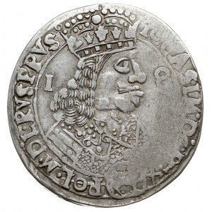 ort 1656, Lwów, T. 4, moneta wybita z charakterystyczny...