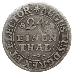 1/24 talara 1709, Drezno, na awersie monogram AR, Kahnt...