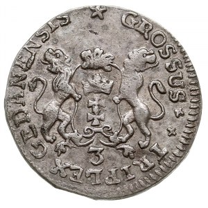 trojak 1758, Gdańsk, Iger G.758.1.a (R), Kahnt 735, bar...