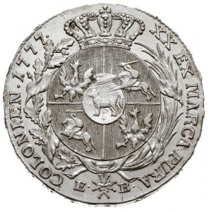 półtalar 1777, Warszawa, Plage 361, minimalne justowani...
