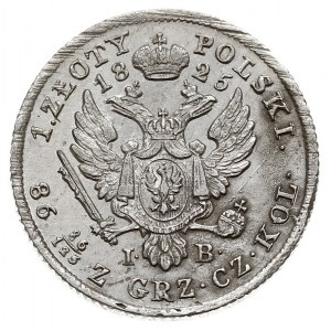 1 złoty 1825, Warszawa, Plage 69, Bitkin 847 (R), minim...