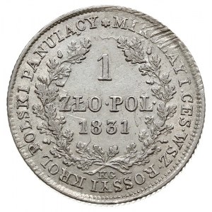 1 złoty 1831, Warszawa, Plage 74, Bitkin 1.000, delikat...