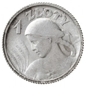 1 złoty 1924, Paryż, Głowa kobiety, Parchimowicz 107a, ...