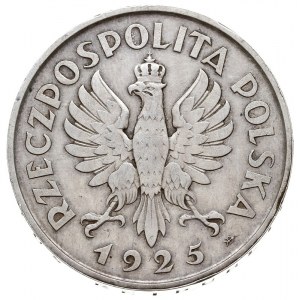 5 złotych 1925, Warszawa, Konstytucja, odmiana 81 pereł...