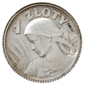 1 złoty 1924, Paryż, Kobieta z kłosami, na rewersie wyp...