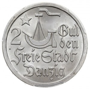 2 guldeny 1923, Utrecht, Koga, Parchimowicz 63a, moneta...