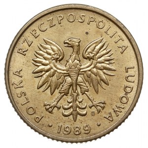 10 złotych 1989, Warszawa, nominał 10, na rewersie wklę...