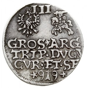 trojak 1599, Mitawa, Iger KuW.99.4.a (R3), Gerbaszewski...