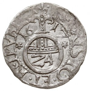 grosz 1617, Szczecin, Hildisch 65 - wariant z rozetką n...