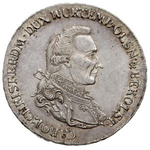 talar 1785, Wrocław, Aw: Popiersie z literą K w prawo i...