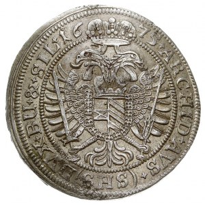 15 krajcarów 1675, Wrocław, F.u.S. 490, Her. 1019, menn...