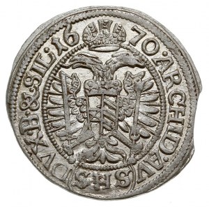 3 krajcary 1670, Wrocław, F.u.S. 470, Her. 1539, moneta...