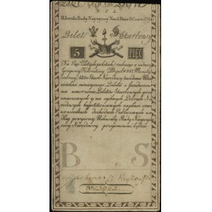 5 złotych polskich 8.06.1794, seria N.C.1, numeracja 13...